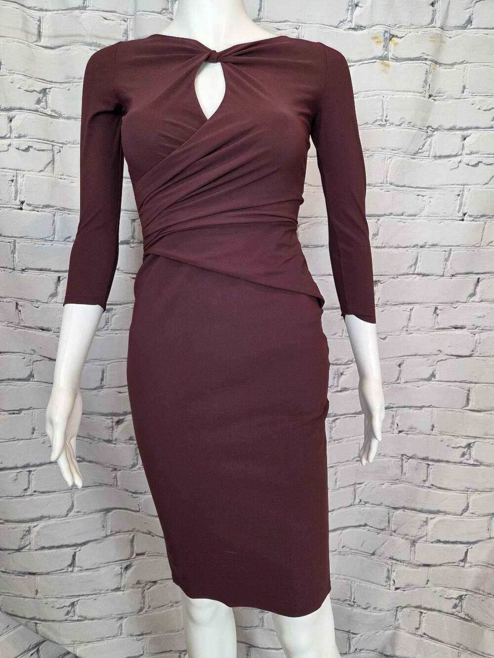 Chiara Boni Burgundy Tyra Dress